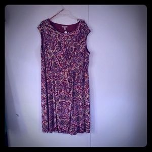 Multi color dress (Rust,Navy,Yellow,& White)